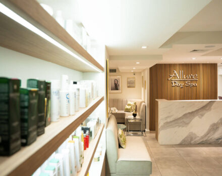 Allure Day Spa inside view and counter