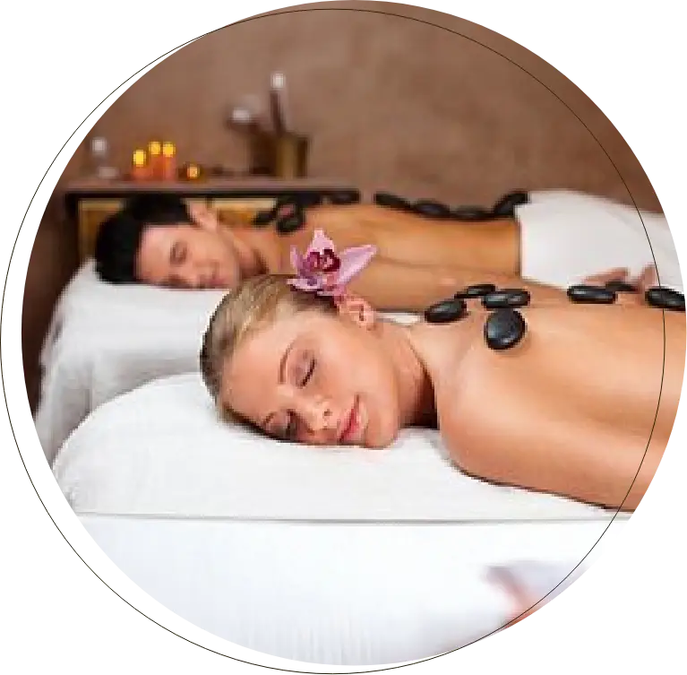 A girl getting a hydrafacial