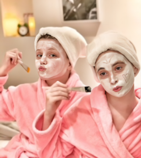 Facial skincare session